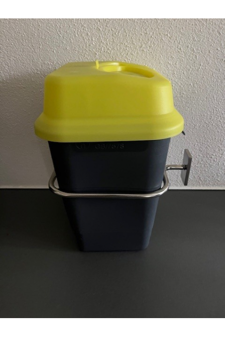 Soporte cuadrado 143X176 mm para contenedor punzocortante, acero inoxidable, JB 165-00-00 by JB Medico