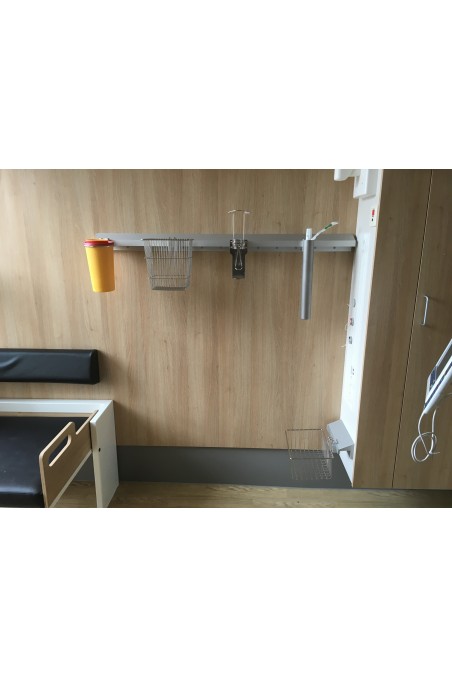 Kateterbeholder, højde 400mm, rustfast stål, JB 239-00-00 af JB Medico