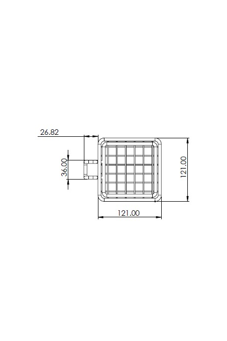 Catheter container, Wire basket 6,6 Litre, hook for T-slot, Stainless Steel (AISI 304), JB 161-350-150 by JB Medico