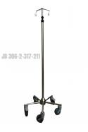 IV Pole “Small”, One Hand telescopic solution.  JB 306-2-317-211 by JB Medico