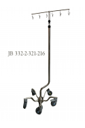 IV Pole XXL, "One Hand" telescopic solution, 6 hooks. by JB 332-2-321-216