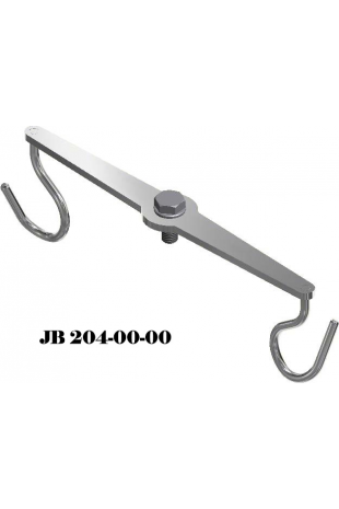 Percha de 2 ganchos rectos en acero inoxidable, JB 204-00-00 by JB Medico
