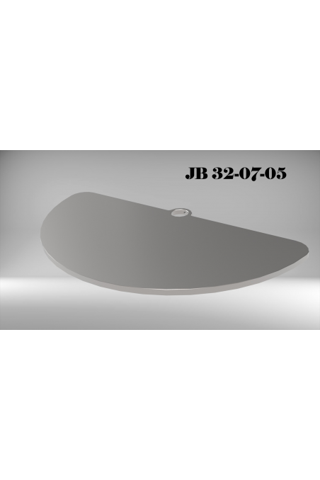 Counterweight in 10 mm. stainless steel, weight 7.5 kg.