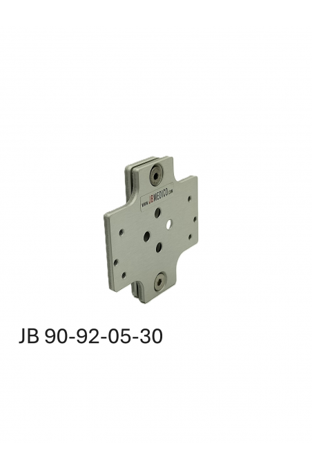 Glidebeslag i aluminium, låsbar til T-spors skinner, JB 90-92-05-30 af JB Medico