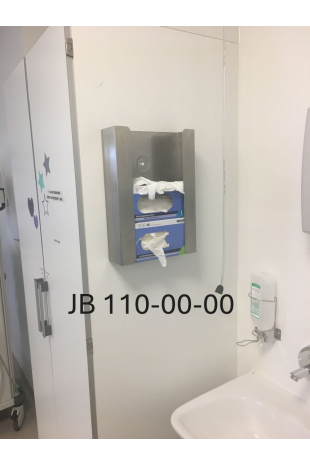 Handskeholder, rustfast stål, 3 handskekasser. JB 110-00-00 af JB Medico