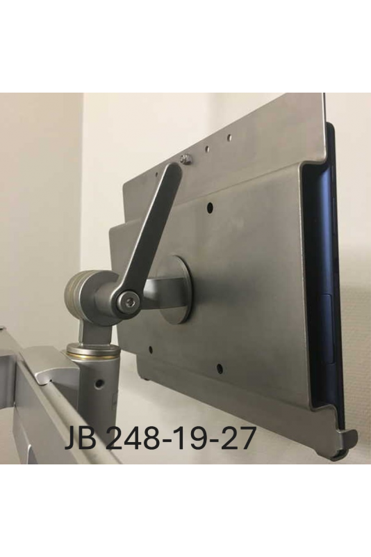 iPad/Tablet-holder, vippe/Drejeled, rustfast stål