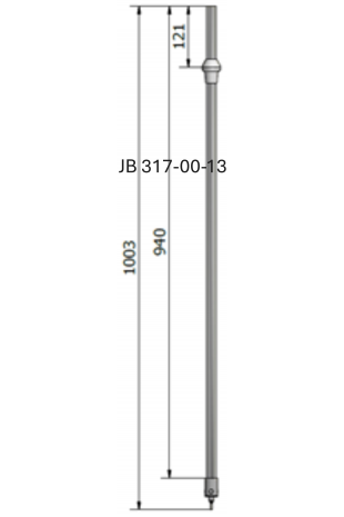 Barra telescópica “One Hand” JB 317-00-13 por JB Medico