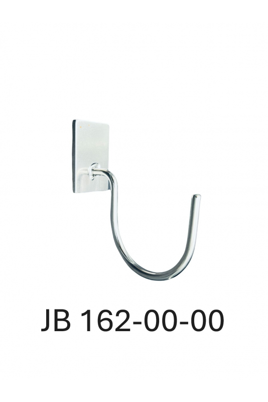 Mask & tubing hook, With a guide for T-track Brackets, Stainless Steel