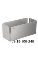 Small stainless box with T-track bracket, JB 15-100-240 by JB Medico