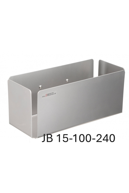 Small stainless box with T-track bracket, JB 15-100-240 by JB Medico