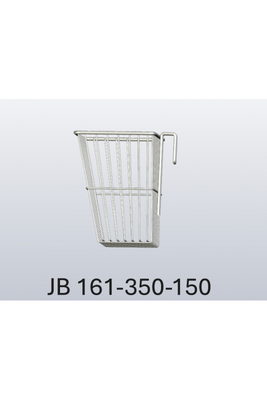 Wire basket 6,9 L, conical, T-slot hook. JB 161-350-150, by JB Medico