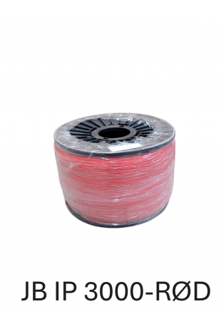 Alarm Pull cord, call cord, bell cord, plastic spool 3,000 meters, red in LDPE plastic, JB IP 3000-RED, by JB Medico