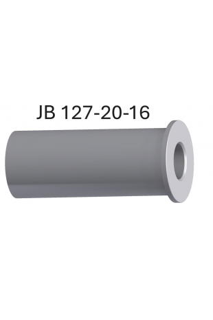 Plastbøsning med Ø16 mm. hul, JB 127-20-16 af JB Medico