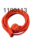 Cable de red hospitalario danés, rojo, acodado, 4,5 metros, C13. 1190113 por JB Medico