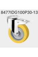 Rueda giratoria con freno, goma resistente al calor, Ø100 mm- Tente 8477IDG100P30-13 by JB Medico