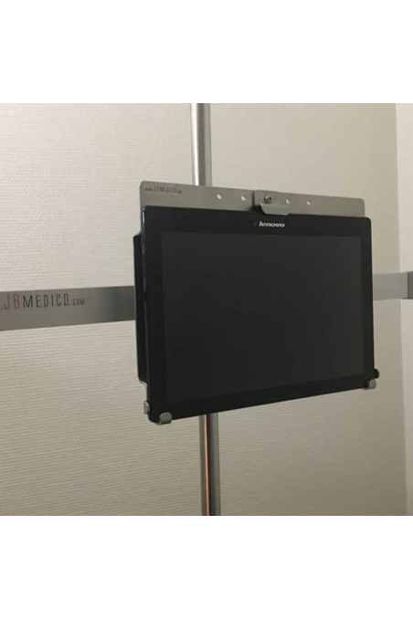 Tablet / iPad holder, mounted with a rail clamp. JB 248-19-143 by JB Medico