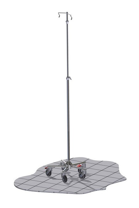 IV Pole “Small”, One Hand telescopic solution.  JB 306-2-317-211 by JB Medico