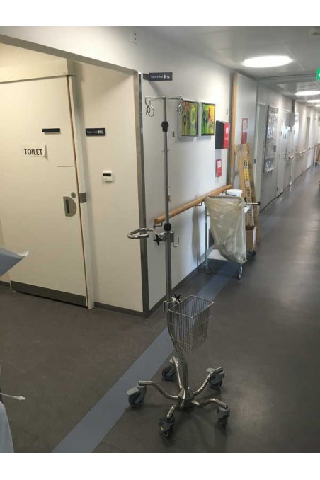 Wheelbase, curved legs, IV-stands. JB 332-00-00 by JB Medico