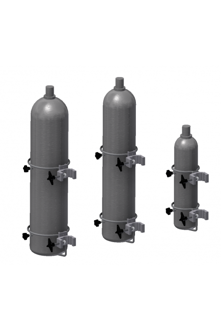Oxygen & Gas cylinder holder, top for Ø140mm cylinders. JB 277-01-00 by JB Medico