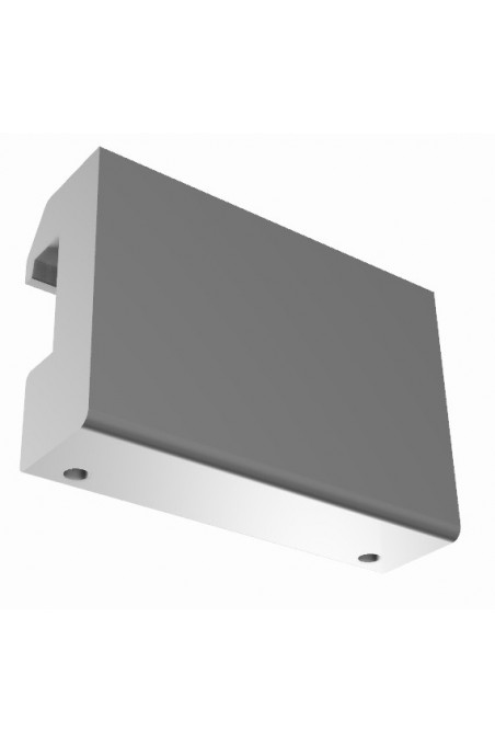 Rail Clamp, wide model, locked using two socket screws. JB 143-00-00