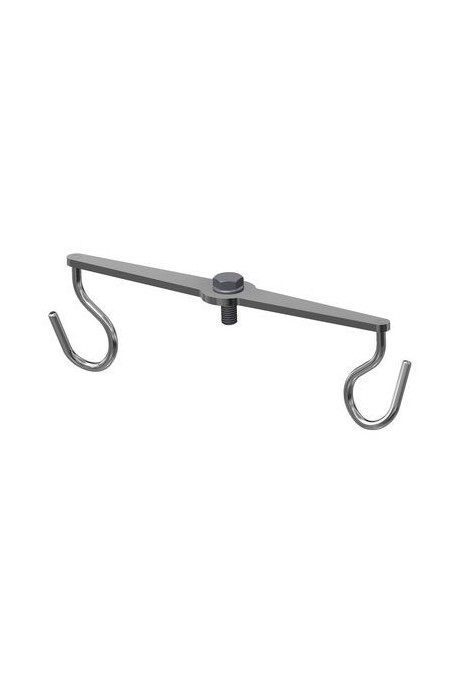 Percha de 2 ganchos rectos en acero inoxidable, JB 204-00-00 by JB Medico