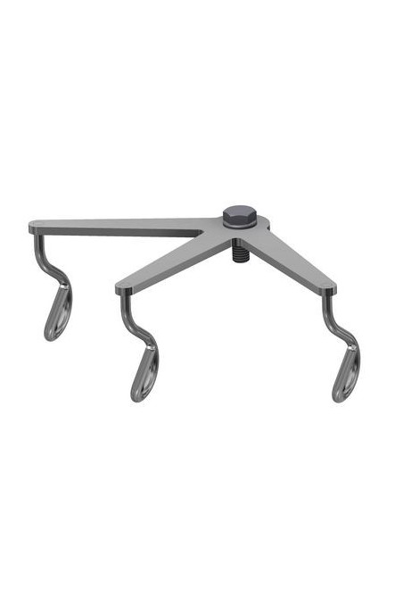 Krogtop, vinklet, 3-kroge til dropstativ, JB 212-00-00 af JB Medico