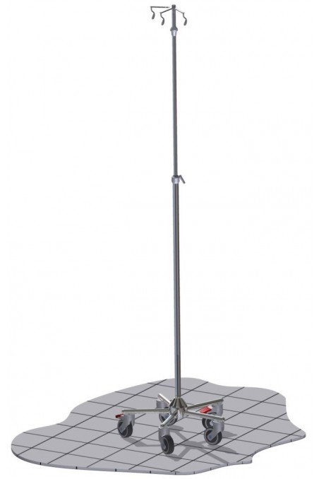 Percha con 3 ganchos angulados en acero inoxidable, JB 212-00-00 by JB Medico