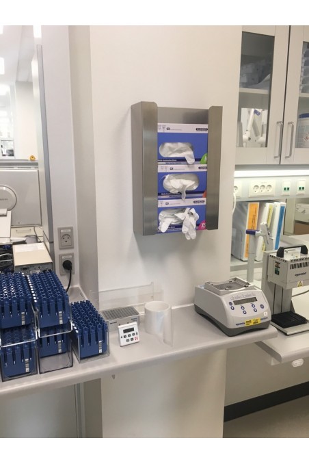 Handskeholder, rustfast stål, 3 handskekasser. JB 110-00-00 af JB Medico