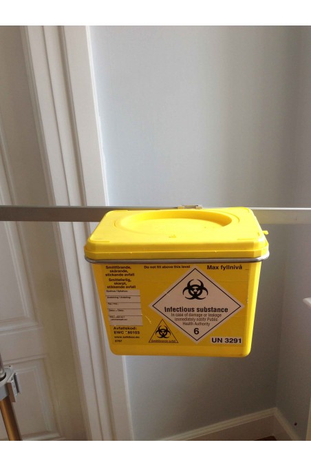 Kanyleboksholder, firkantet, 252x157mm, rustfast stål, JB 166-00-00 af JB Medico