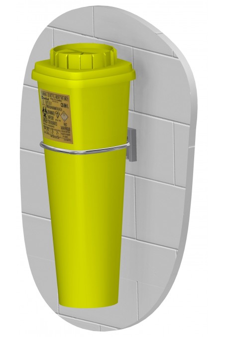 Soporte para contenedor ovalado de residuos punzocortantes, con apertura 133 x 133 mm, JB 159-00-00 by JB Medico