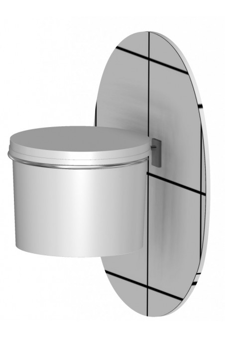 Kanyleboksholder, 11 liter, Ø251mm, rustfast stål,  JB 266-00-00 af JB Medico