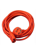 Danish hospital power cord 8,0 m, C13, red. 1211755 by JB Medico