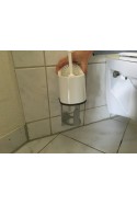 Toiletbørsteholder, aluminium, vaskbar, runde og ovale børster, JB 350-00-00 af JB Medico